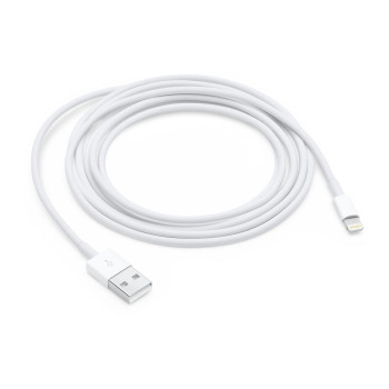 Apple LIGHTNING TO USB CABLE 2M Lightning - USB, 2 m, Lightning, USB A, White, iPhone 5/5c/5s, iPad 4 gen, iPad mini, iPod nan 7
