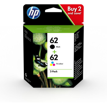 HP Ink 62 C/M/Y/K Standard capacity, 2-pack