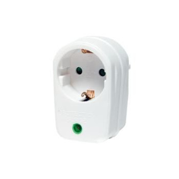 LogiLink White Powerplug adaptor PA0078, 230 V, 50 - 60 Hz, 16 A, White, 3500 W, Male/Female