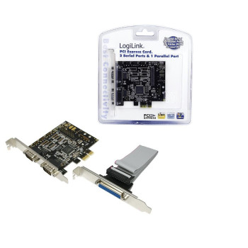 LogiLink seriell PCIe 2x+1x parallel LogiLi