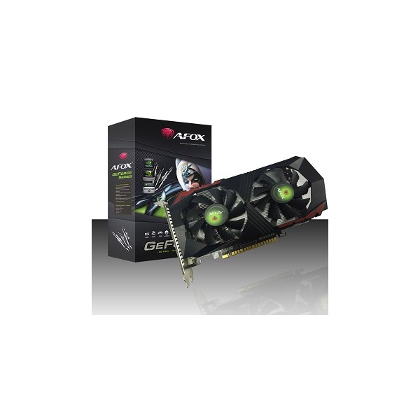 AFOX GEFORCE GTX1050TI 4GB GDDR5 DVI HDMI DP DUAL FAN AF1050TI-4096D5H5 AFOX GEFORCE GTX1050TI 4GB GDDR5 DVI HDMI DP DUAL FAN AF1050TI-4096D5H5