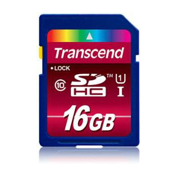 Transcend SDHC UHS-I 16GB Class 10 SD Card SDXC/SDHC Class 10 UHS-I 600x 16GB, 16 GB, SDHC, Class 10, MLC, 90 MB/s, Class 1 (U1)