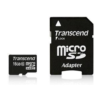 Transcend SDHC Micro UHS-1 16GB Class 10 Incl. Adapter for SD format