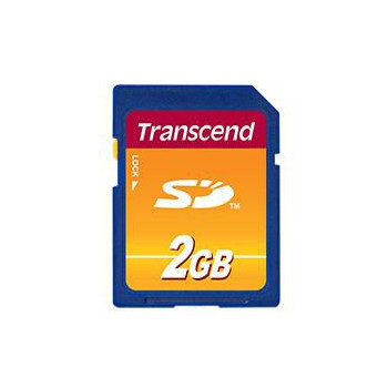 Transcend 2GB Secure Digital Card no adapters