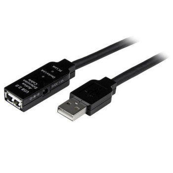 StarTech.com 10M USB ACTIVE EXTENSION CABLE 10m USB 2.0 Active Extension Cable - M/F, 10 m, USB A, USB A, 2.0, Male/Female, Blac