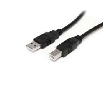 StarTech.com 30 FT ACTIVE USB A TO B CABLE 9 m (30 ft.) Active USB 2.0 A to B Cable, 9 m, USB A, USB B, 2.0, 480 Mbit/s, Black