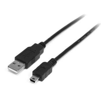 StarTech.com 0.5M MINI USB 2.0 CABLE 0.5m Mini USB 2.0 Cable - A to Mini B - M/M, 0.5 m, USB A, Mini-USB B, 2.0, Male/Male, Blac