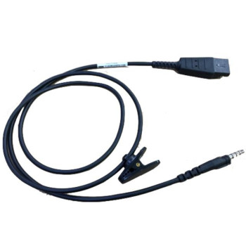 Zebra QUICK DISCONNECT (QD) CABLE FOR HS2100 HEADSET CBL-HS2100-QDC1-02, Cable, Black