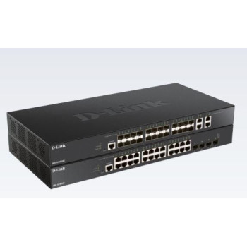D-Link 24 x 10G Base-T ports + 4 x 10G/25G SFP28 ports Smart Managed Switch DXS-1210-28T, Managed, 10G Ethernet (100/1000/10000)