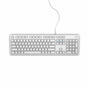 Dell KB216 keyboard USB AZERTY French White KB216, Full-size (100%), Wired, USB, AZERTY, White