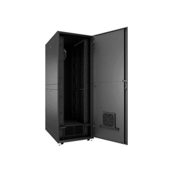 Vertiv VRC-S integr. micro data center 48U 600x1200 w/3,5kW low ambient split cooling cooling, mang. rPDU VRCS3357-230VSL, Black