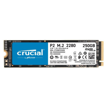 Crucial P2 M.2 250 GB PCI Express 3.0 NVMe P2, 250 GB, M.2, 2100 MB/s