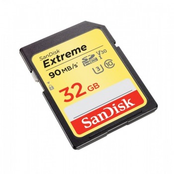 Extreme SDHC 32GB 90/40 MB/s V30 UHS-I U3