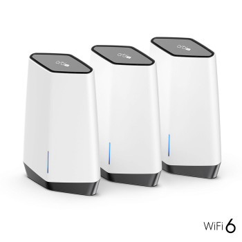 Netgear ORBI PRO WIFI 6 BUSINESS TBM Orbi Pro, Wi-Fi 6 (802.11ax), Tri-band (2.4 GHz / 5 GHz / 5 GHz), Ethernet LAN, 4G, White, 