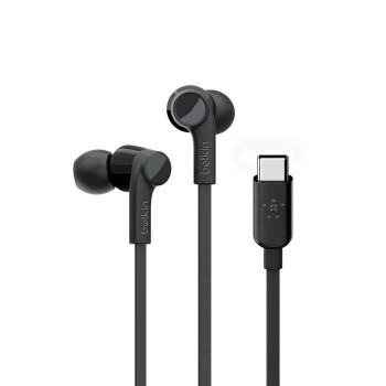 Belkin ROCKSTAR Headphones In-ear USB Type-C Black ROCKSTAR, Headphones, In-ear, Calls & Music, Black, Buttons, 1.12 m