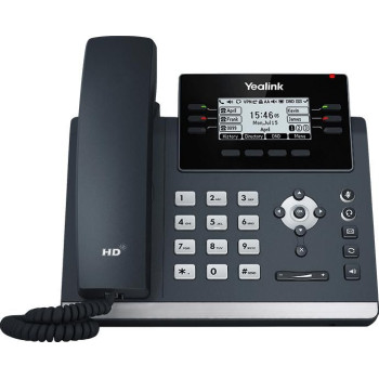 Yealink T42U IP Phone (No PSU) SIP-T42U, IP Phone, Grey, Wired handset, Desk/Wall, 100 entries, LCD