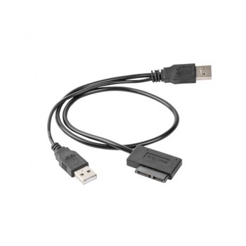 Adapter USB(M)+Power - SATA Slim SSD (na kablu)