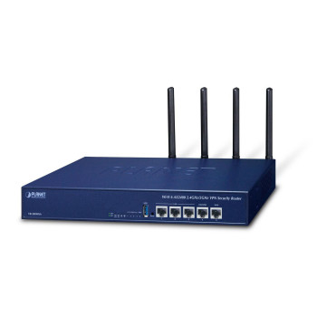 Planet Wi-Fi 6 AX2400 2.4GHz/5GHz VPN Security Router (2400Mbps 802.11ax, 5-Port 10/100/1000T, Dual-WAN Fai Wi-Fi 6 AX2400 2.4GH