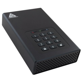 Apricorn Aegis Padlock DT external hard drive 8000 GB Black Aegis Padlock DT, 8000 GB, 3.2 Gen 1 (3.1 Gen 1), Black