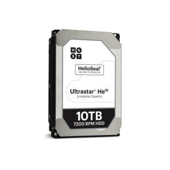 Western Digital Ultrastar HE10 10TB HDD SATA 6Gb/s 512E ISE 7200Rpm without Power Disable functio HUH721010ALE600 24x7 3.5inch B