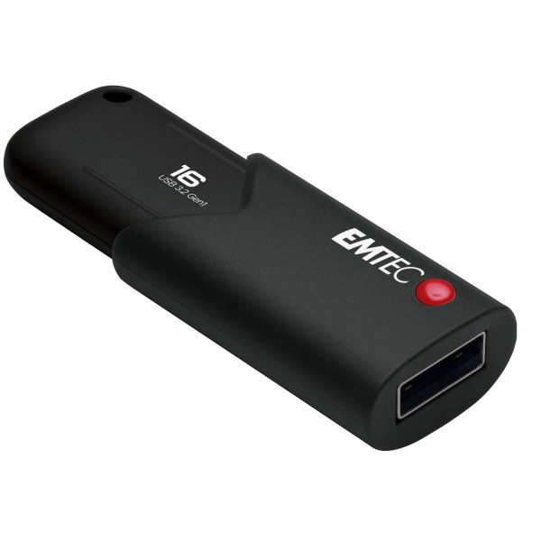 Emtec B120 Click Secure Usb Flash Drive 16 Gb Usb Type-A 3.2 Gen 2 (3.1 Gen 2) Black Emtec B120 Click Secure Usb Flash Drive 16 Gb Usb Type-A 3.2 Gen 2 (3.1 Gen 2) Black