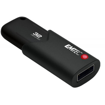 Emtec B120 Click Secure Usb Flash Drive 32 Gb Usb Type-A 3.2 Gen 2 (3.1 Gen 2) Black