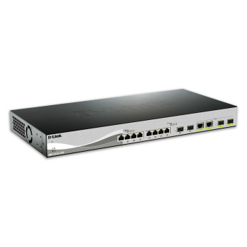 D-Link 12 Port Smart Managed Switch including 8x 10G 2x SFP+ & 2x Combo 10GBase-T/SFP+ ports