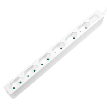 LogiLink Power Extension 1.5 M 6 Ac Outlet(S) Indoor White