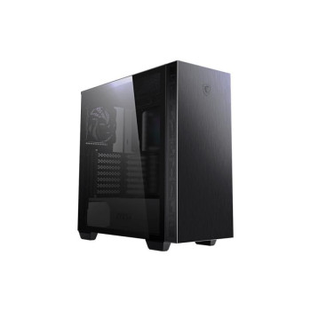 MSI Mpg Sekira 100P 'S100P' Mid Tower Gaming Computer Case 'Black, 4X 120Mm Pwm Fans, Usb Type-C, Tempered Glass Panel, Atx, Mat