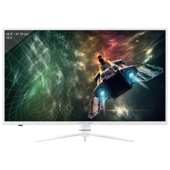 LC-POWER Computer Monitor 97.8 Cm (38.5") 2560 X 1440 Pixels Quad Hd Led White