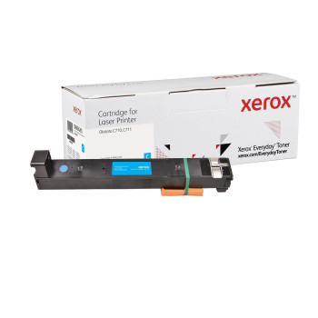 Xerox Everyday Cyan Toner Compatible With Oki 44318607, Standard Yield
