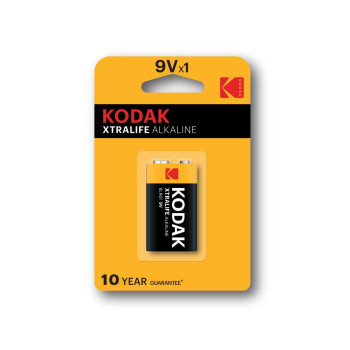 Kodak Xtralife Single-Use Battery 9V Alkaline