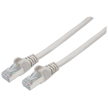 Intellinet Network Patch Cable, Cat6, 0.5M, Grey, Copper, S/Ftp, Lsoh / Lszh, Pvc, Rj45, Gold Plated Contacts, Snagless, Booted,