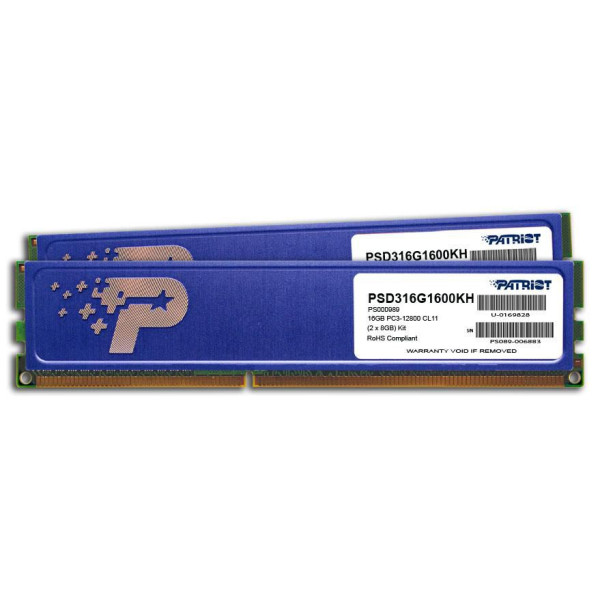 Patriot Memory 16Gb Ddr3-1600 Memory Module 2 X 8 Gb 1600 Mhz Patriot Memory 16Gb Ddr3-1600 Memory Module 2 X 8 Gb 1600 Mhz