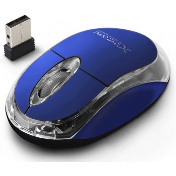 Mysz bezprzewodowa XM105B 3D, 2.4GHz, niebieska