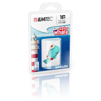 Emtec Sailor Whale Usb Flash Drive 16 Gb Usb Type-A 2.0 Blue