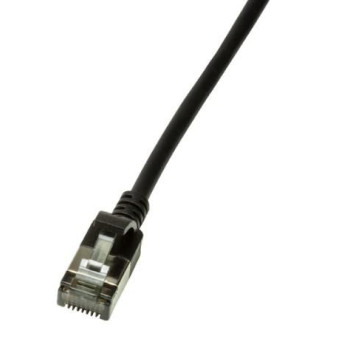 LogiLink Slim U/Ftp Networking Cable Black 0.5 M Cat6A U/Ftp (Stp)