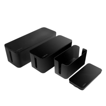 LogiLink Cable Organizer Universal Cable Box Black 3 Pc(S)
