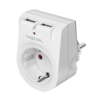 LogiLink Power Plug Adapter White
