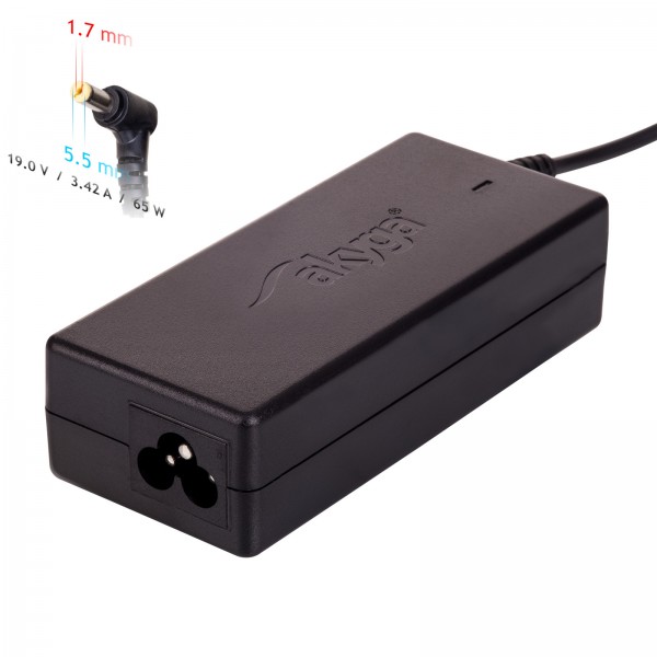 Zasilacz sieciowy Akyga AK-ND-06 do notebooka Acer (19 V, 3,42 A, 65W, 5.5 mm x 1.7 mm) Zasilacz sieciowy Akyga AK-ND-06 do notebooka Acer (19 V, 3,42 A, 65W, 5.5 mm x 1.7 mm)