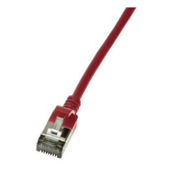 LogiLink Slim U/Ftp Networking Cable Red 0.5 M Cat6A U/Ftp (Stp)