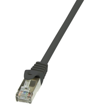 LogiLink 0.5M Cat.6 F/Utp Rj45 Networking Cable Black Cat6 F/Utp (Ftp)