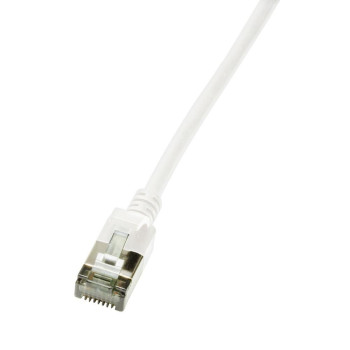 LogiLink Ultraflex Slimline Networking Cable White 1 M Cat6A S/Utp (Stp)