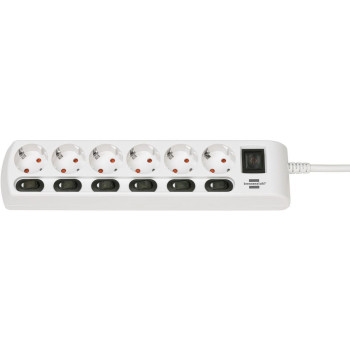 Brennenstuhl Power Extension 2 M 6 Ac Outlet(S) Indoor White