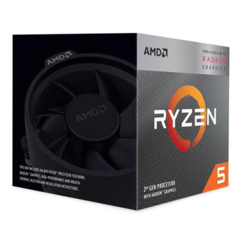 AMD Ryzen 5 3400G processor 3.7 GHz Box 4 MB L3 **New Retail** Spire cooler - Cache 6MB 4200 Mhz Power 65W Radeon RX Vega 11