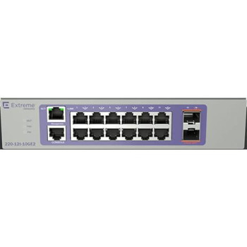 Extreme Networks 220-12T-10Ge2 Managed L2/L3 Gigabit Ethernet (10/100/1000) 1U Bronze, Purple
