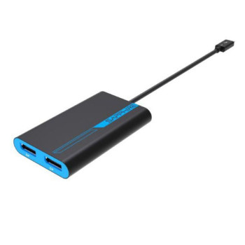 Sapphire Video Cable Adapter 0.265 M Thunderbolt 3 2 X Displayport Blue, Grey