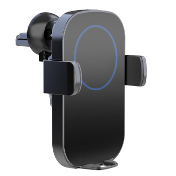 Techly Qi Wireless Car Charger With Sucker With Automatic Adjustment