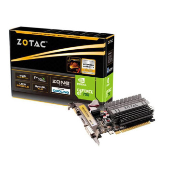 Zotac GT 730 ZONE 2GB DDR3 GeForce GT 730 2GB, GeForce GT 730, 2 GB, GDDR3, 64 bit, 2560 x 1600 pixels, PCI Express x16 2.0