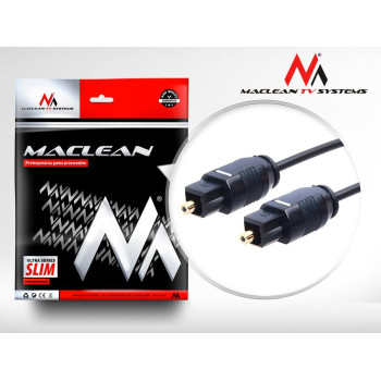 Kabel audio Maclean MCTV-750 Toslink (M) - Toslink (M), 0,5m, czarny